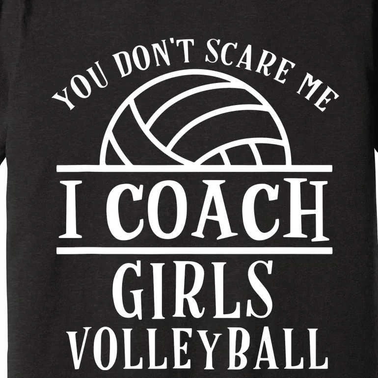 Funny Volleyball Coach I Coach Girl Volleyball Coach Premium T-Shirt