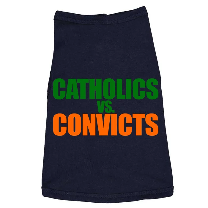 Funny Vintage Catholics Vs. Convicts 1988 Classic Doggie Tank