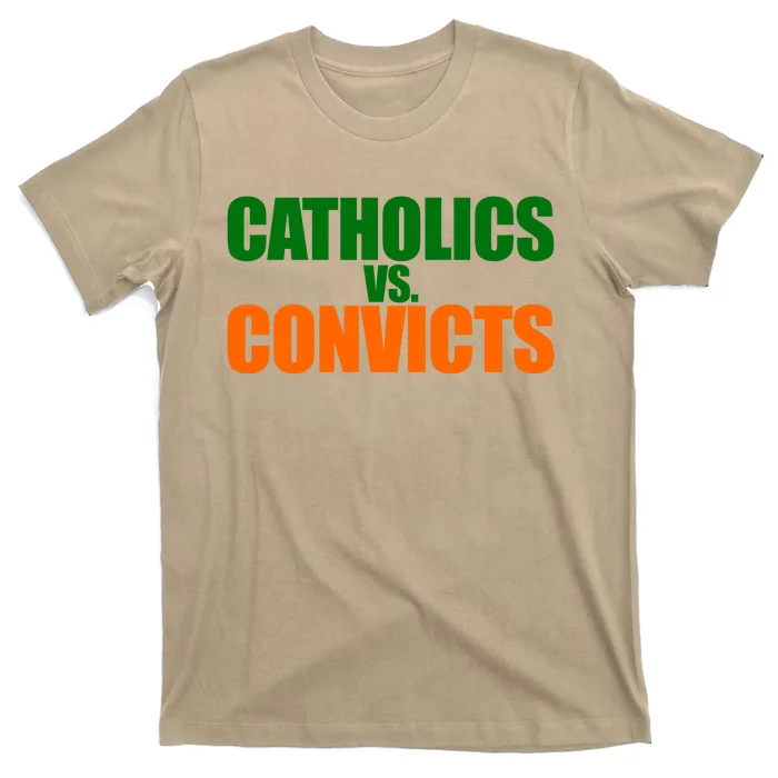 Funny Vintage Catholics Vs. Convicts 1988 Classic T-Shirt