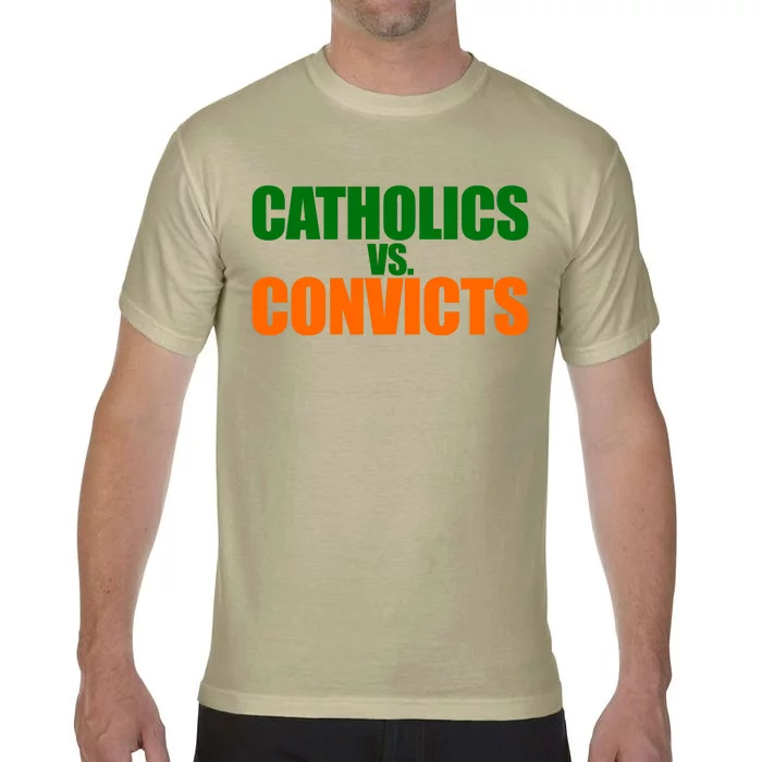 Funny Vintage Catholics Vs. Convicts 1988 Classic Comfort Colors T-Shirt