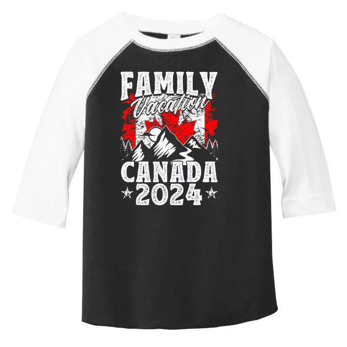 Family Vacation Canada 2024 Summer Vacation Toddler Fine Jersey T-Shirt