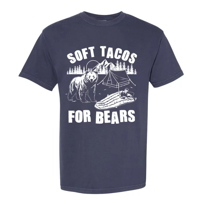 Funny Vintage Camping Soft Tacos For Bears Garment-Dyed Heavyweight T-Shirt