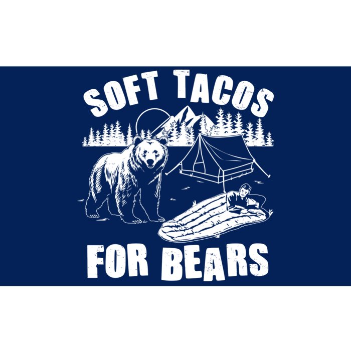 Funny Vintage Camping Soft Tacos For Bears Bumper Sticker