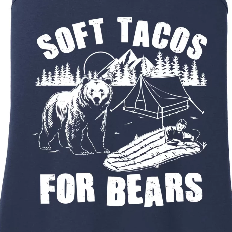 Funny Vintage Camping Soft Tacos For Bears Ladies Essential Tank