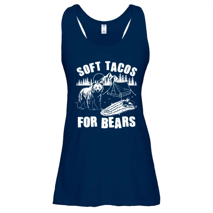 Funny Vintage Camping Soft Tacos For Bears Ladies Essential Flowy Tank