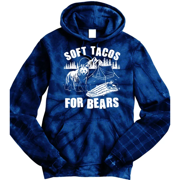 Funny Vintage Camping Soft Tacos For Bears Tie Dye Hoodie