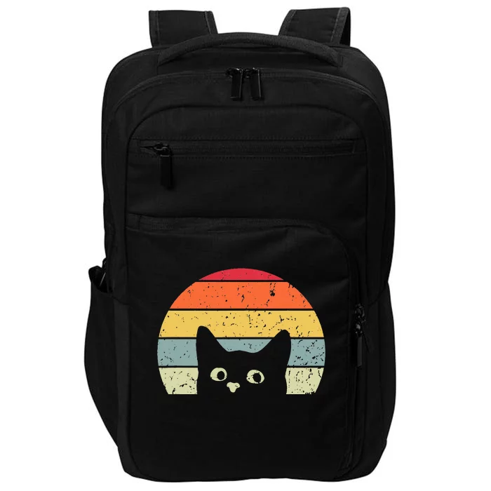 Funny Vintage Cat Retro Cat Impact Tech Backpack