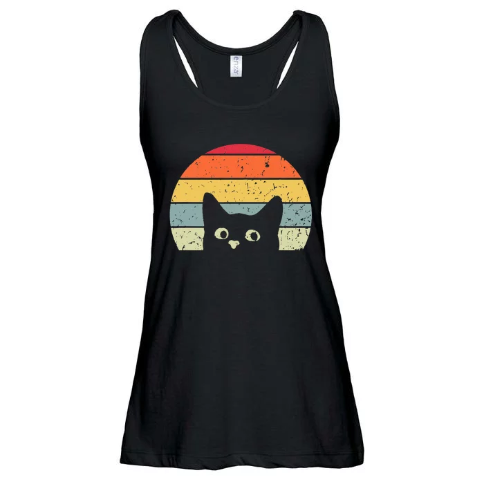 Funny Vintage Cat Retro Cat Ladies Essential Flowy Tank