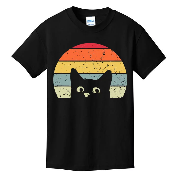 Funny Vintage Cat Retro Cat Kids T-Shirt