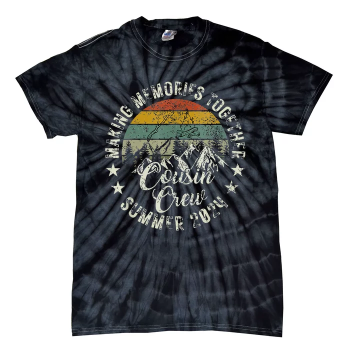 Family Vibes Cousin Crew 2024 Family Vacation Tie-Dye T-Shirt