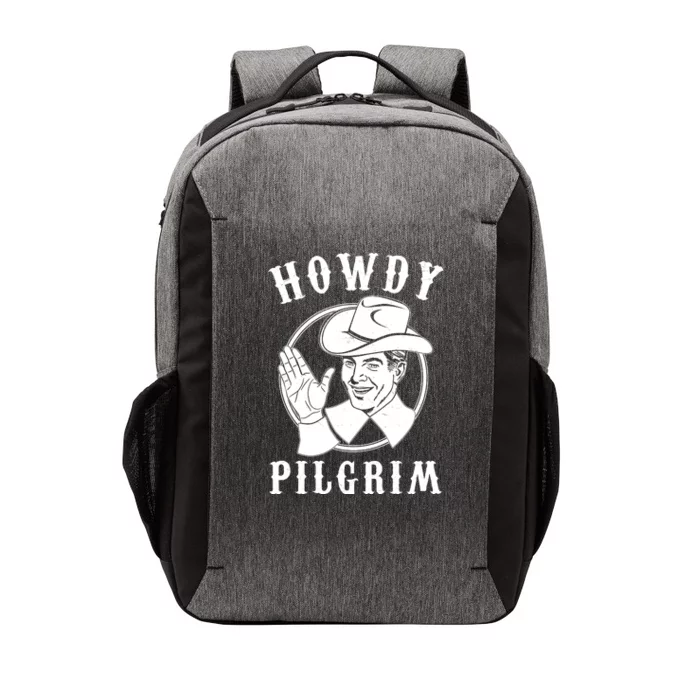 Funny Vintage Cowboy Howdy Pilgrim Vector Backpack