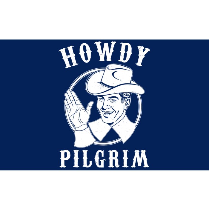 Funny Vintage Cowboy Howdy Pilgrim Bumper Sticker