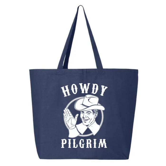 Funny Vintage Cowboy Howdy Pilgrim 25L Jumbo Tote