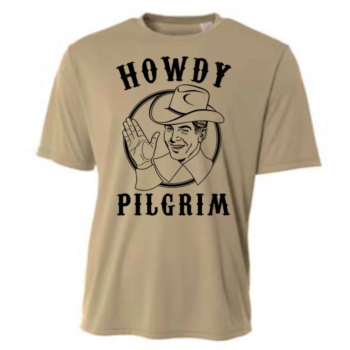 Funny Vintage Cowboy Howdy Pilgrim Cooling Performance Crew T-Shirt