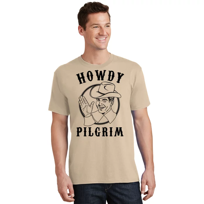 Funny Vintage Cowboy Howdy Pilgrim T-Shirt