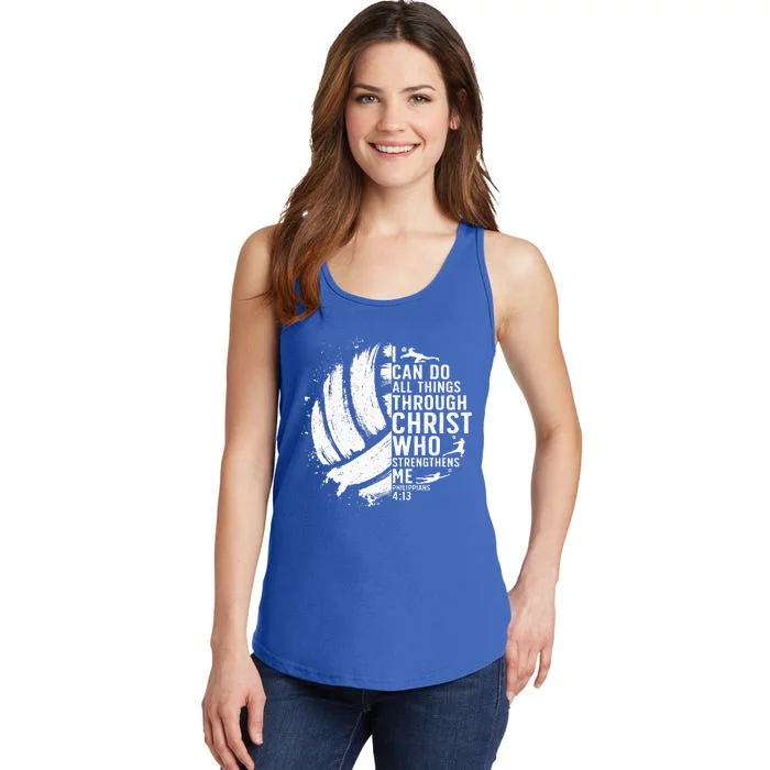 Funny Volleyball Christian Design Ladies Essential Tank