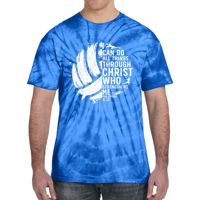 Funny Volleyball Christian Design Tie-Dye T-Shirt