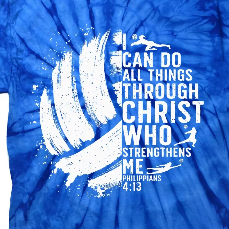 Funny Volleyball Christian Design Tie-Dye T-Shirt