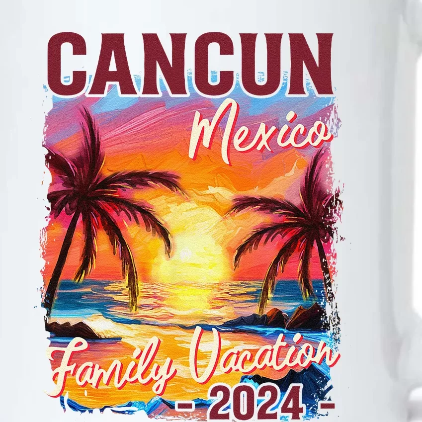 Family Vacation Cancun Mexico 2024 Summer Trip Matching Black Color Changing Mug