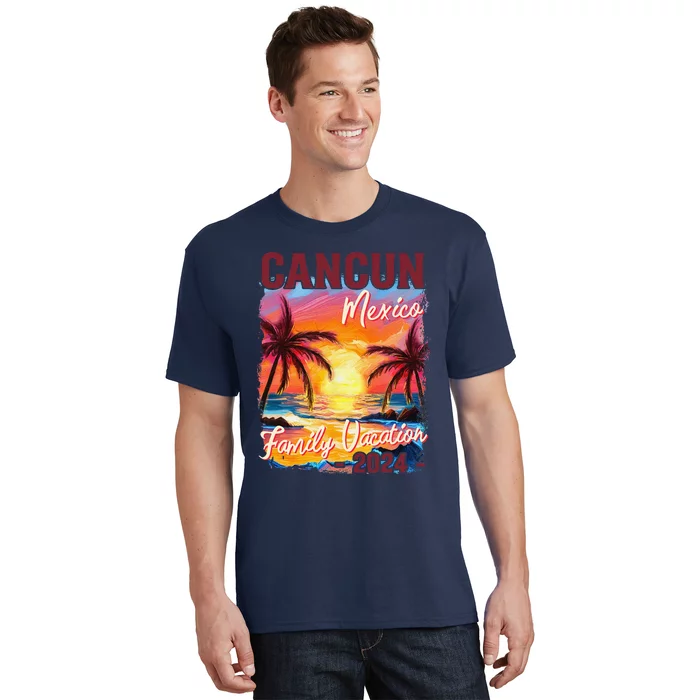 Family Vacation Cancun Mexico 2024 Summer Trip Matching T-Shirt