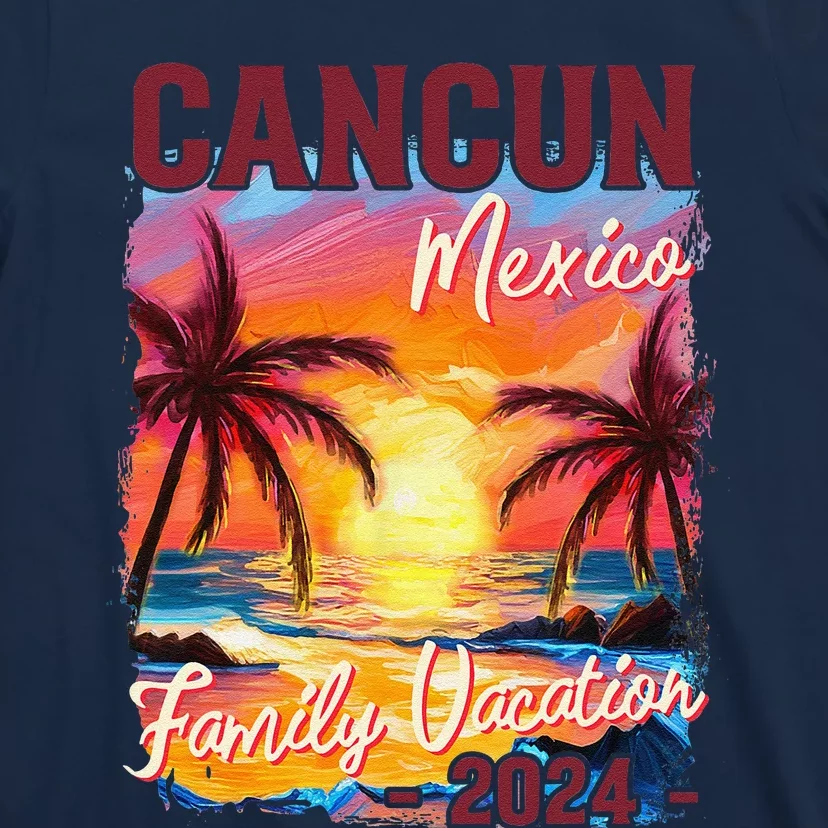 Family Vacation Cancun Mexico 2024 Summer Trip Matching T-Shirt