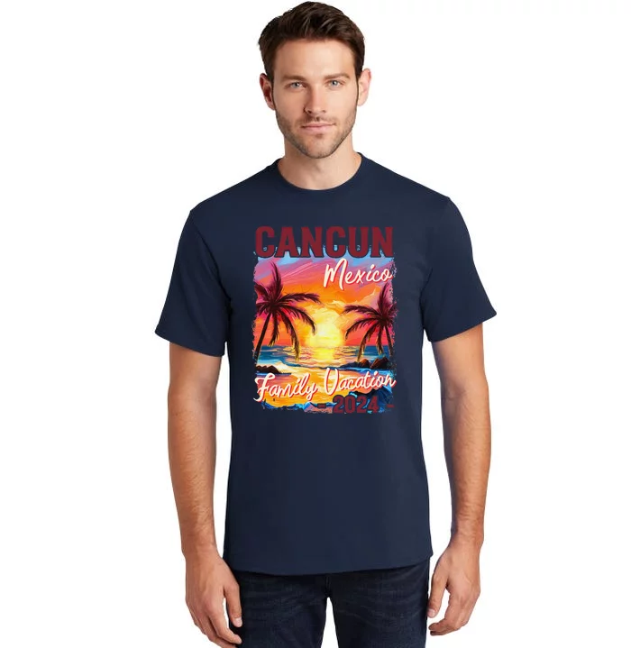 Family Vacation Cancun Mexico 2024 Summer Trip Matching Tall T-Shirt