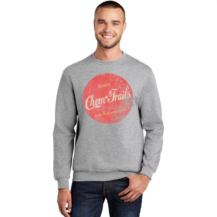 Funny Vintage Chemtrails Cola Aviation Pilots Tall Sweatshirt