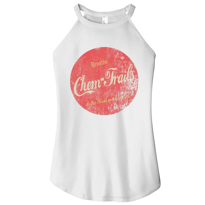 Funny Vintage Chemtrails Cola Aviation Pilots Women’s Perfect Tri Rocker Tank