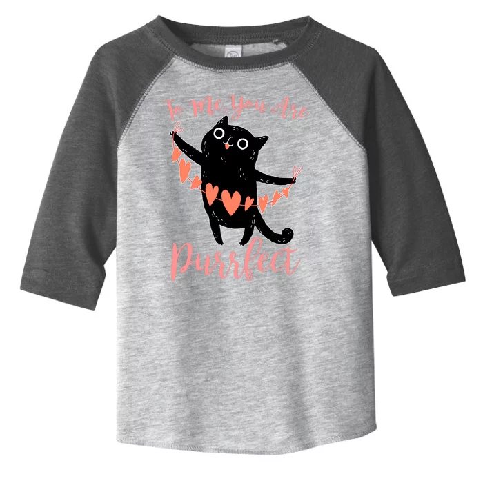 Funny Valentine Cat To Me You Are Purrfect Toddler Fine Jersey T-Shirt