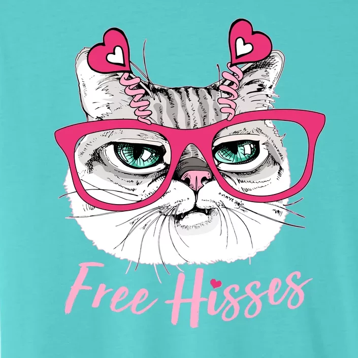 Funny Valentine Cat Free Hisses ChromaSoft Performance T-Shirt