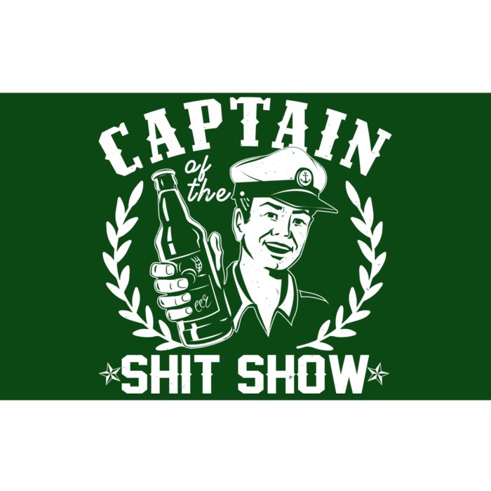 Funny Vintage Captain Of The Shit Show Bumper Sticker