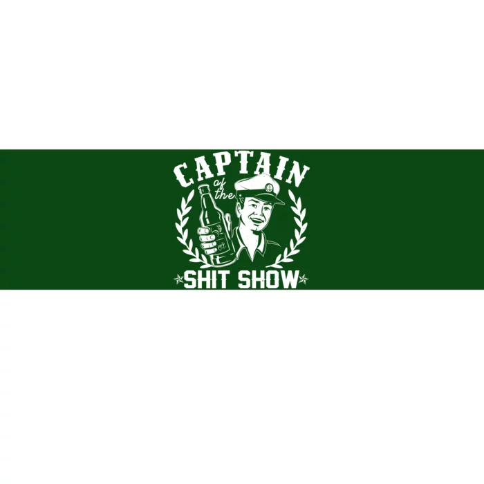 Funny Vintage Captain Of The Shit Show Bumper Sticker