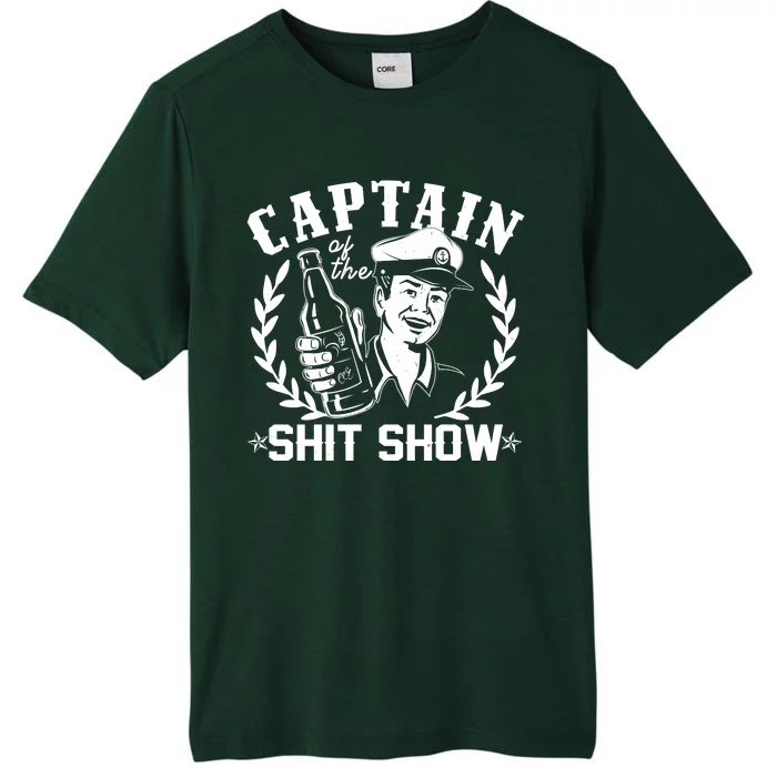 Funny Vintage Captain Of The Shit Show ChromaSoft Performance T-Shirt