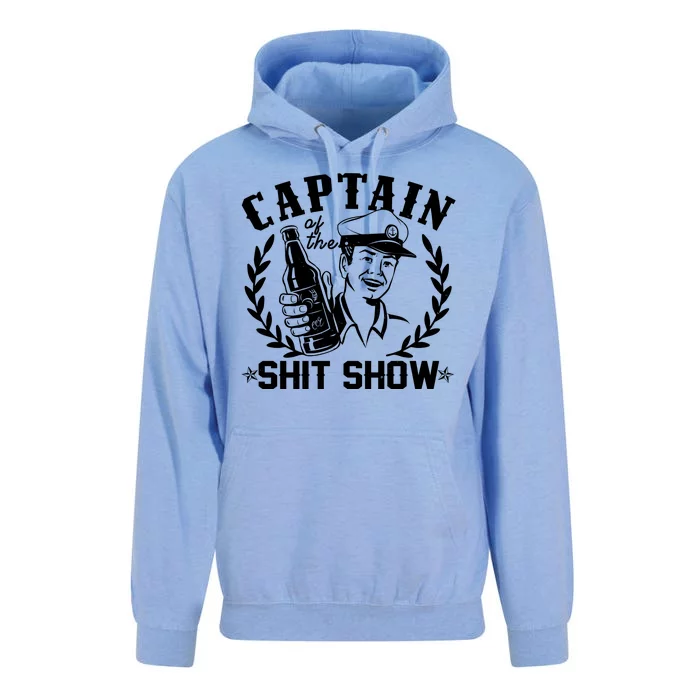 Funny Vintage Captain Of The Shit Show Unisex Surf Hoodie