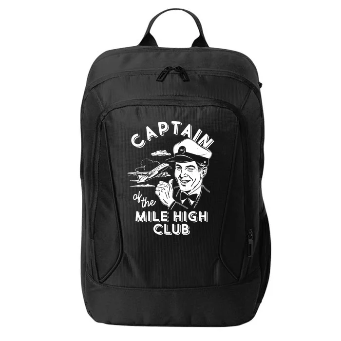 Funny Vintage Captain Of The Mile High Club City Backpack