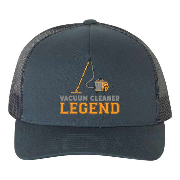 Funny Vacuum Cleaner Legend Housekeeping Hoover Cleaning Yupoong Adult 5-Panel Trucker Hat