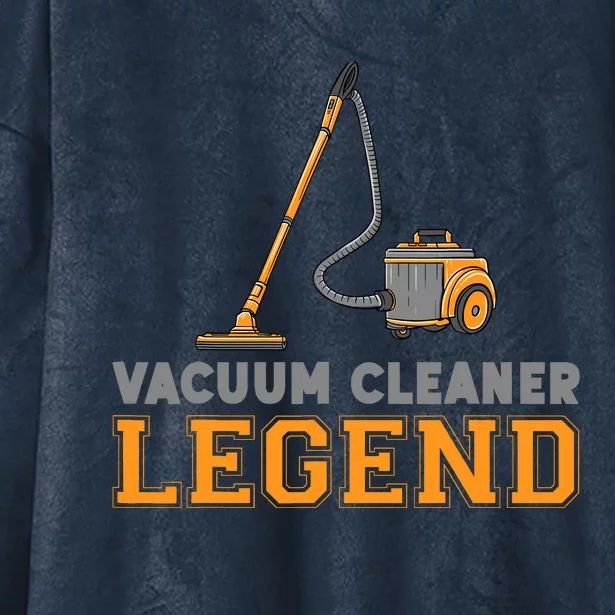 Funny Vacuum Cleaner Legend Housekeeping Hoover Cleaning Hooded Wearable Blanket