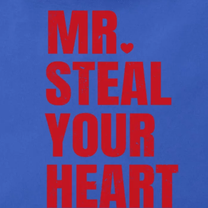 Funny Valentines Day Mr Steal Your Heart Gift Zip Tote Bag