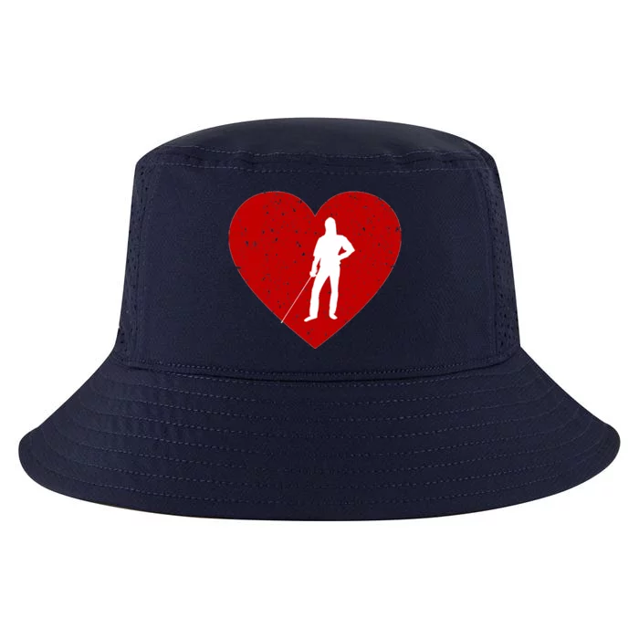 Fencing Valentine Day Gift For Fencing Lover Heart Cute Gift Cool Comfort Performance Bucket Hat