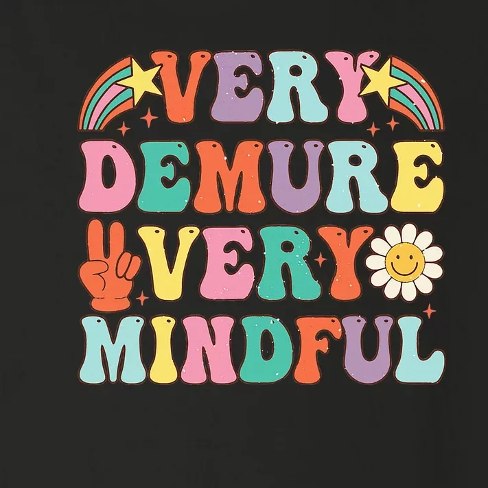 Funny Very Demure Very Mindful Trend Demure & Mindful Toddler Long Sleeve Shirt