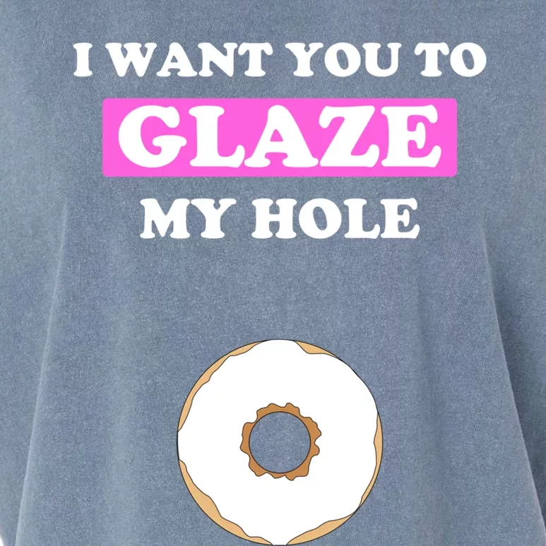 Fun Valentine's Day Gift For Him Naughty Glaze My Hole Donut Cute Gift Garment-Dyed Women's Muscle Tee