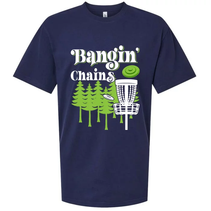 Funny Vintage Disc Golf Bangin' Chains Sueded Cloud Jersey T-Shirt