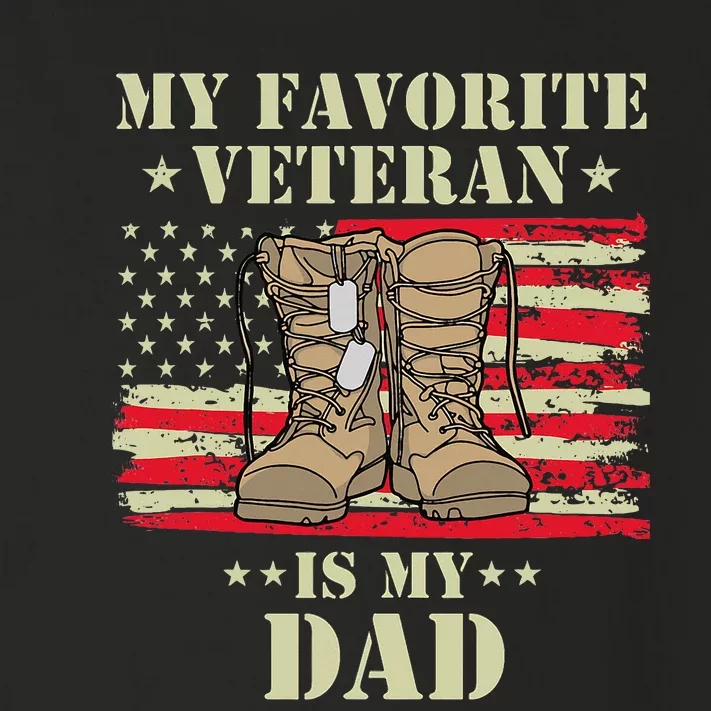 Father Veterans Day My Favorite Veteran Is My Dad Proud Kids Toddler Long Sleeve Shirt