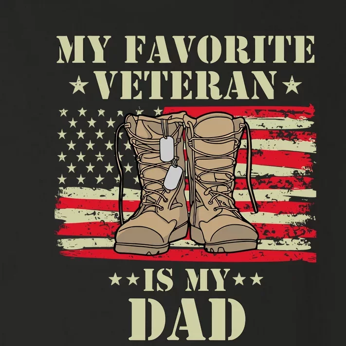 Father Veterans Day My Favorite Veteran Is My Dad Proud Kids Toddler Long Sleeve Shirt