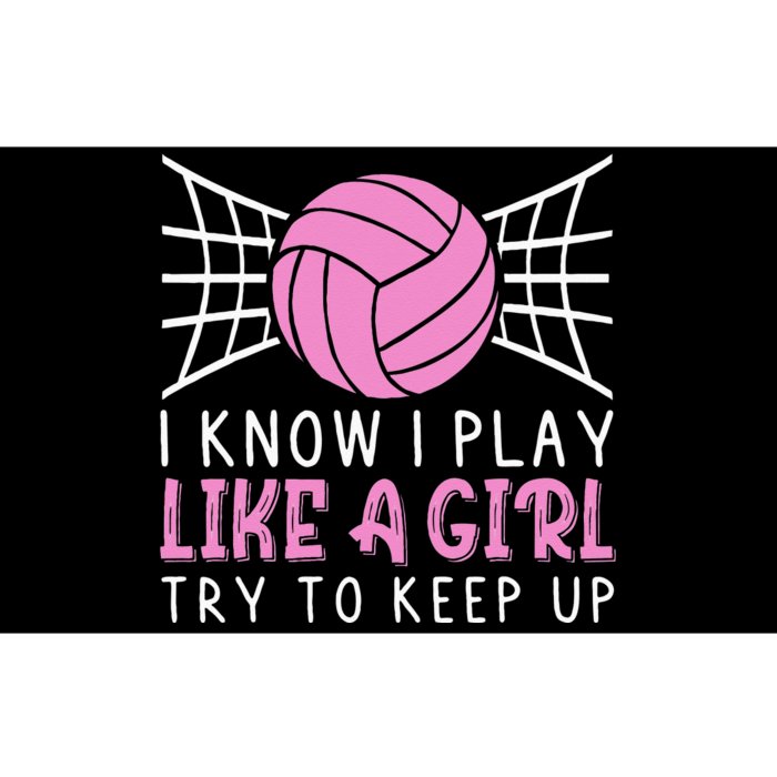 Funny Volleyball Design For Women Volleyball Player Bumper Sticker