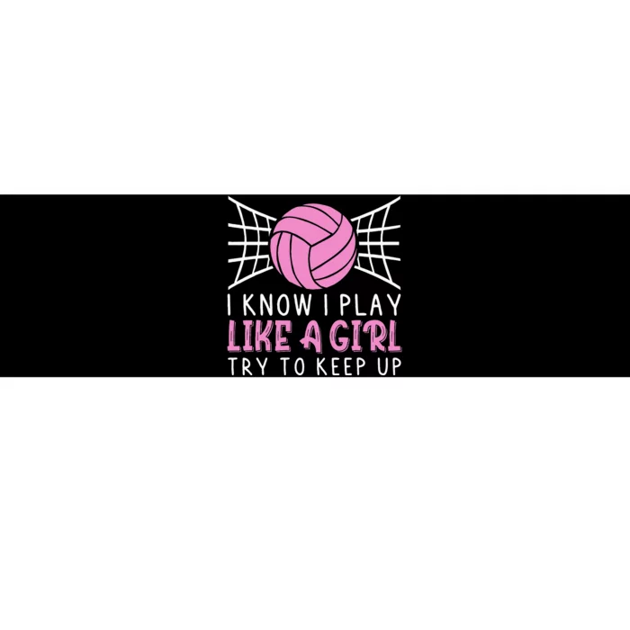 Funny Volleyball Design For Women Volleyball Player Bumper Sticker