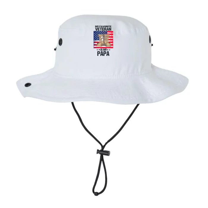 Father Veterans Day My Favorite Veteran Is My Papa For Kids Legacy Cool Fit Booney Bucket Hat