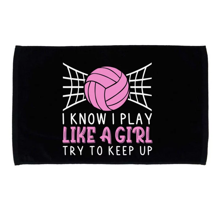 Funny Volleyball Design For  Ball Sports Athletes Microfiber Hand Towel