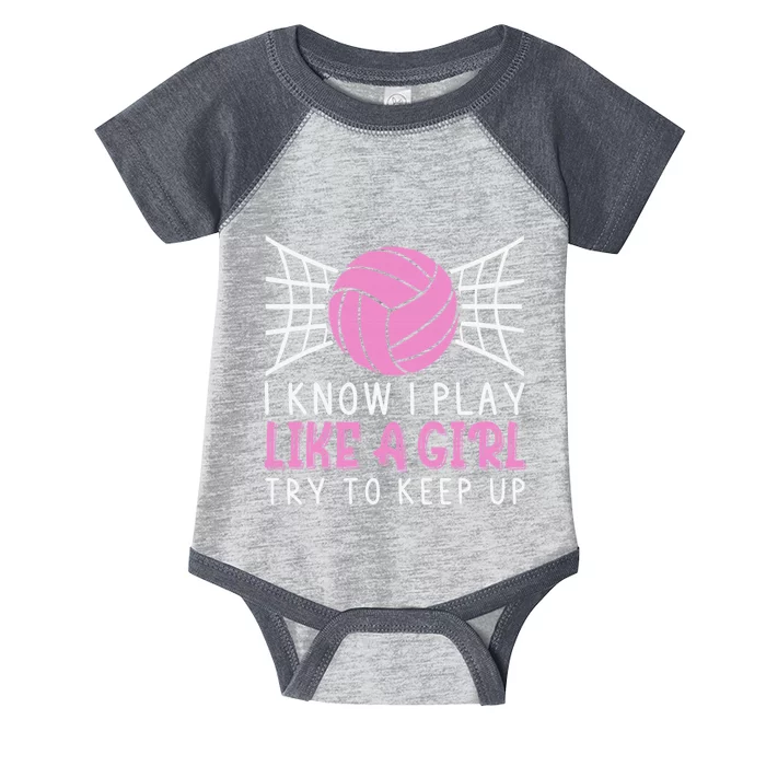 Funny Volleyball Design For  Ball Sports Athletes Infant Baby Jersey Bodysuit