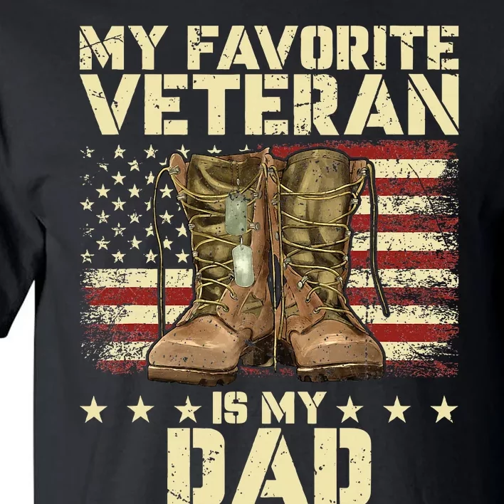 Father Veterans Day My Favorite Veteran Is My Dad For Kids Tall T-Shirt